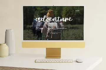 Adventure Memorie Calligraphy Handwritten Font Duo