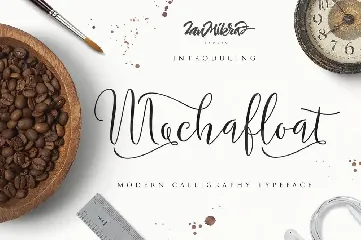 Mochafloat Script font