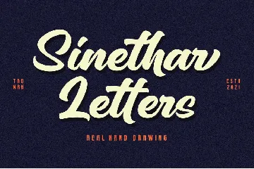 Sinethar - Bold Script font