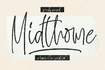 Midthome Handwritten Script Font