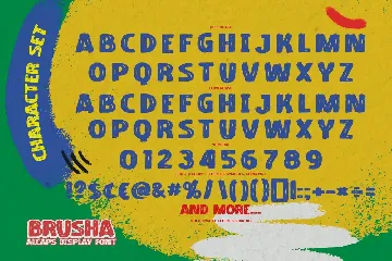 BRUSHA - All Caps Display Font