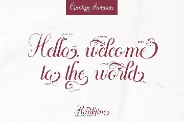 Rankfine-Elegant Calligraphy Font