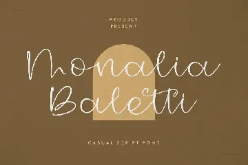 Monalia Baletti Casual Script Font