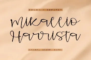 Mikallio Harrista Casual Script Font LS