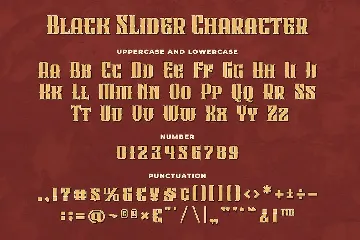 Black Slider a Layering Dark Display Font