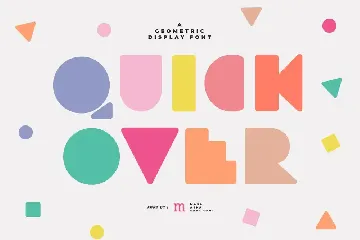 Quick Over | A Playful Font