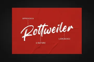 Rottweiler - Brush Font