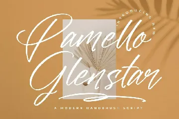 Pamello Glenstar A Modern Handbrush Script font