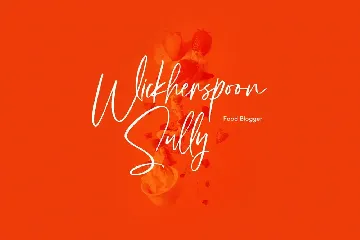 Sallymoores Signature Brush Font