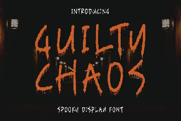 Guilty Chaos Spooky Display Font