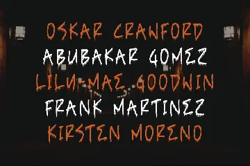 Guilty Chaos Spooky Display Font