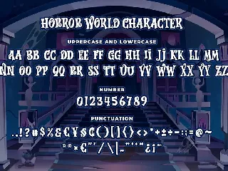 Horror World a Bouncy Horror Font