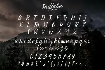 Eastallia | Hanbrush Script font