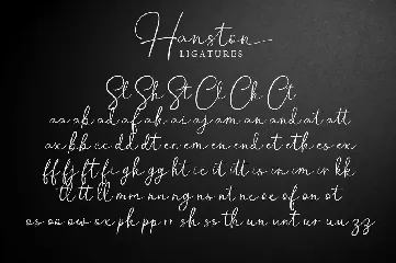 Hanston | Luxury Signature Font