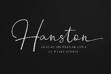 Hanston | Luxury Signature Font