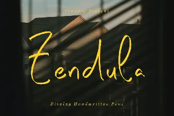 Zendula Display Handwritten Font