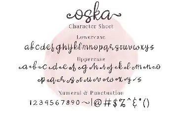 Oska - Script Font