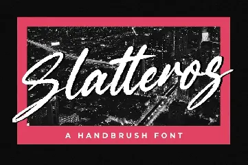 Slatteros - Brush Font