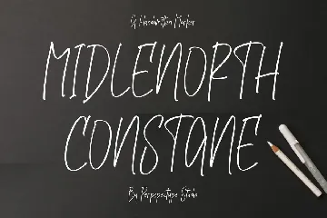 Midlenorth Constane A Handwritten Marker Font