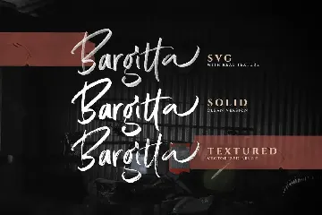 Bargitta Script SVG Font