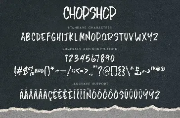 Chopshop Typeface font