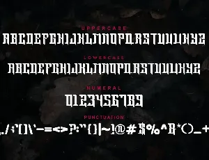 Dead Black Font