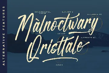 Malnoctwary Qristtale A Hand Painted Font