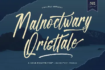 Malnoctwary Qristtale A Hand Painted Font