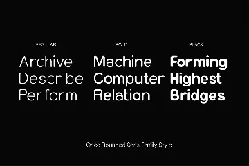 Onco - Rounded Sans Family Font