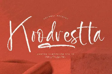 Koodrestta Modern Handbrush Script font