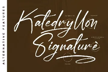 Katedryllon Handwritten Brush Script Font