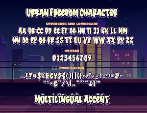 Urban Freedom a Bold Bouncy Font