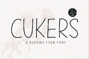 Cukers - A Handwritten Font