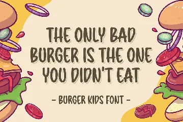 Burger Kids a Delicious Kids Font