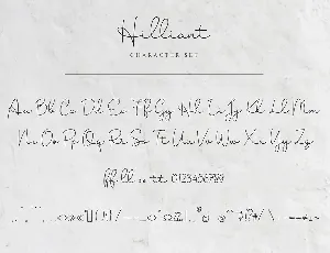 Hilliant - Monoline Script Font