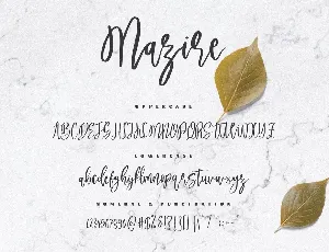 Mazire - A Beauty Script Font