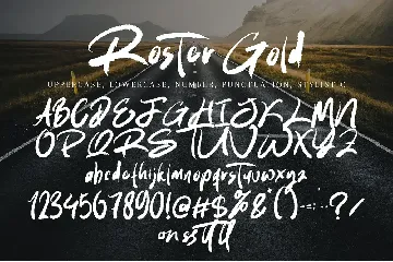 Roster Gold font