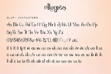 Alegros font