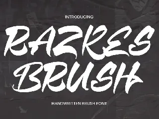 Razkes Brush Font