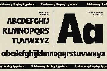 Haldenweg - Bold Retro Sans font