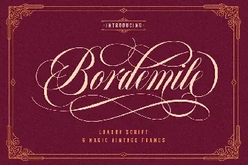 Bordemile - Luxury Script font