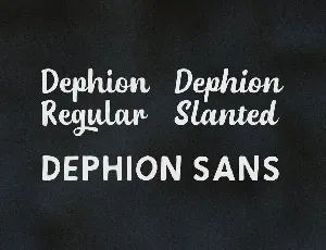 Dephion font