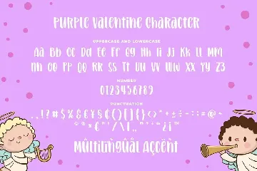 Purple Valentine a Playful Romantic Font