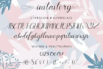 instastory script font