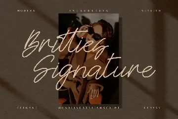 Britties Signature font