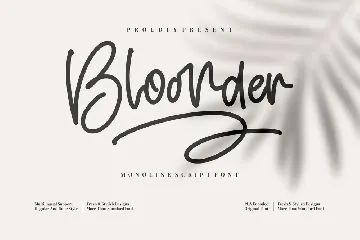 Bloonder font