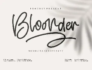 Bloonder font