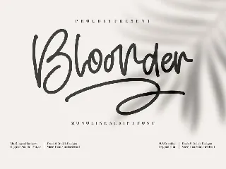 Bloonder font