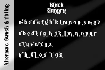 Black Hungry font