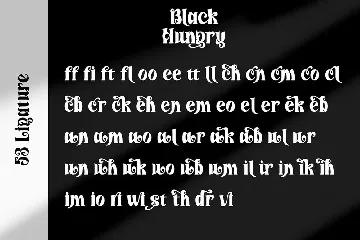 Black Hungry font